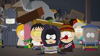 South Park – L-R: Iron Maiden, Mintberry Crunch, Toolshed, Mysterion, Mosquito, Human Kite, Tupperware