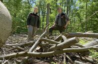 SOS Stadtwald – Tina Baumann, Leiterin Stadtforst Frankfurt und Lars Eckert, Revierförster Stadtforst Frankfurt.