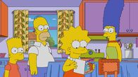 Die Simpsons – (v.l.n.r.) Bart; Homer; Lisa; Marge