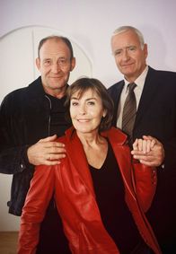Meine große Liebe – Andreas Klunert (Michael Mendl, li.), seine Frau Vera (Thekla Carola Wied) und Werner Hausmann (Peter Bongartz).