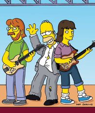Die Simpsons – Im Drogenrausch platzt Homer (M.) mitten in den Auftritt der Rockband "PHISH".