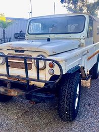 Outback Car Hunters – PAT after – landscape – front view – outside – righthand angle.