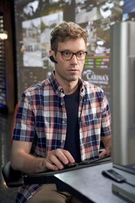 Navy CIS: L.A. – "Superhuman" -- Pictured: Barrett Foa (Tech Operator Eric Beale). After the prototype for a tactical assault suit is stolen from a Navy base and used in a Beverly Hills jewelry heist, the team must determine who stole the suit and what their next target is. Also, retired Navy Admiral Hollace Kilbride (Gerald McRaney) temporarily oversees the team while Mosely and Hetty face repercussions for the unsanctioned Mexico mission, on NCIS: LOS ANGELES, Sunday, Oct. 7 (9:00-10:00 PM, ET/PT) on the CBS Television Network. Photo: Ron P. Jaffe/CBS Ã?