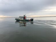 When Sharks Attack - Hai-Alarm – New York State Environmental Conservation Police boat.