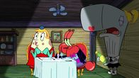 SpongeBob Schwammkopf – L-R: Mrs. Puff, Mr. Krabs, Pearl