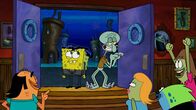 SpongeBob Schwammkopf – L-R, hinter: SpongeBob, Squidward