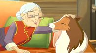 Lassie – Dank Hündin Lassie hat Mrs. Lee noch rechtzeitig das Gegengift bekommen.