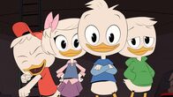 DuckTales – L-R: Huey Duck, Webby Vanderquack, Dewey Duck, Louie Duck