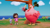 Dora – v.li.: Boots, Dora, Big Red Chicken