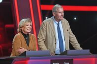 Quizduell-Olymp – Die Kandidat:innen des Teams "Journalisten": Ulrich Wickert (r.) und Sabine Christiansen (l.).