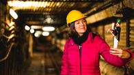 Landpartie – Moderatorin Heike Götz im Besucherbergwerk Rammelsberg