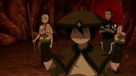 Avatar - Herr der Elemente – L-R: Aang, Toph, Sokka