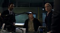 The Blacklist – L-R: Aram Mojtabai (Amir Arison), Phillip Rosenberg (Josh Philip Weinstein) und Kat Goodson (Janel Moloney)