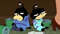 Futurama – Haben Digby (l.) und Lord Nibbler (r.) etwas mit den vier Tönen zu tun?