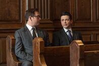 Bull – Dr. Jason Bull (Michael Weatherly, l.); Benny Colón (Freddy Rodríguez, r.)