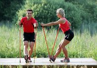 Tele-Gym – Nordic Walking mit Peter Schlickenrieder.