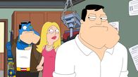 American Dad! – L-R: Cyborg Stan, Francine, Stan
