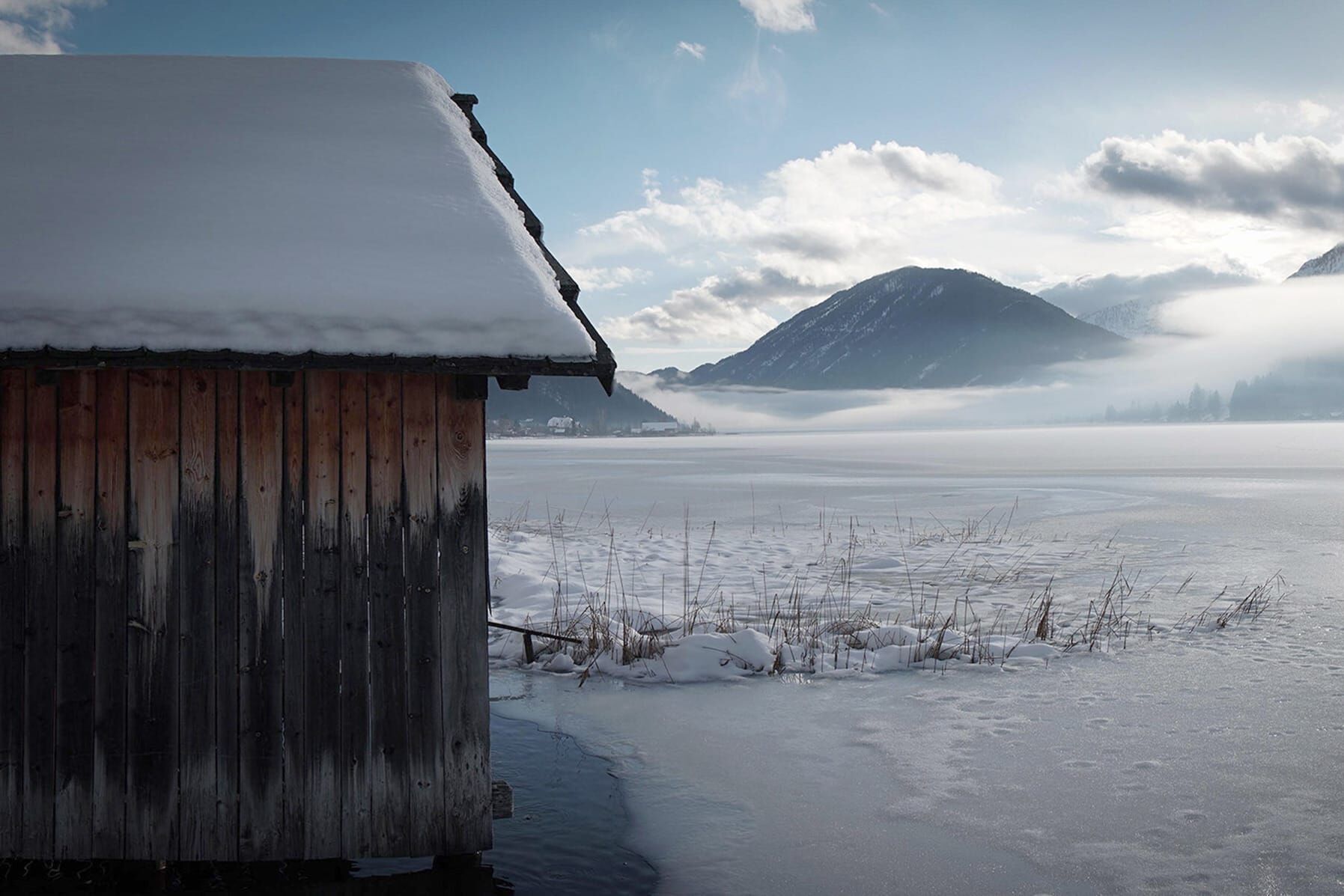 Zu Tisch ... – Der winterliche Weissensee in Kärnten, Österreich