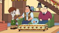 American Dad! – L-R: Roger, Rusty, Klaus, Stan