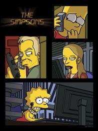 Die Simpsons – Ganz im Stile der Kultserie "24" präsentieren sich Bart und Lisa ...