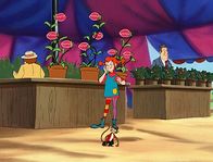 Astrid Lindgrens: Pippi Langstrumpf – "Pippi Langstrumpf - Die Zeichentrickserie", "Die Kannibalen-Blumen." Pippi bekommt von ihrem Vater einen Blumensamen geschenkt. Als die Pflanzen ausgewachsen sind, nimmt sie an einer Blumenausstellung teil. Was Pippi nicht weiß: Die Pflanzen sind Kannibalen-Blumen, die alle anderen Pflanzen auffressen.