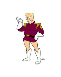 Futurama – Zapp Brannigan: Raumschiffkapitän und Möchtgern-Casanova, hält sich für den Schönsten im Weltraum