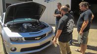 Fast N' Loud – The Gas Monkey mechanics survey the undercarriage of the 2013 COPO Camaro.