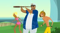 Stoked – Captain Ron und seine Schergen können es nicht glauben: die Angestellten des verhassten Hotels seines Widersachers wollen seine schwimmende Insel zerstören.
