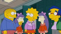 Die Simpsons – Erleben einen ganz besonderen Tag im Aqua-Park: Lisa (M.), Milhouse (r.), Ralph (l.), Sherri (2.v.l.) und Terri (2.v.r.) ...