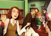 Happy Family – Fay (Jessica Brown Findlay), Frank (Nick Frost), Max (Ethan Rouse), Emma (Emily Watson)