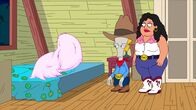 American Dad! – L-R: Qurchhhh, Roger, Catalina