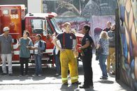 The Rookie – L-R: Antonio (Mitchell Edwards), Talia Bishop (Afton Williamson)