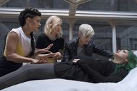 The Gifted – L-R: Reeva Payge (Grace Byers), Frost (Skyler Samuels), Andy Strucker (Percy Hynes White) and Lorna Dane (Emma Dumont)