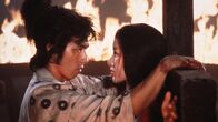 Ninja Wars – L-R: Jotaro Fuefuki (Hiroyuki Sanada) and Ukyodayu (Noriko Watanabe).
