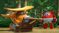 Super Wings – Onkel Albert kommt, um beim Anlocken der Vögel zu helfen.