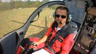 Helden der Lüfte – Pilot looking at a camera
