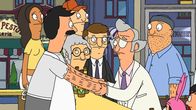 Bob's Burgers – L-R: Bob, Mr. Fischoeder, Louise, Gene