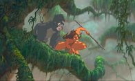 Tarzan – Tarzan und Gorillamädchen Terk entdecken im Dschungel die Ankunft einer Expedition, die Tarzans Leben gehörig auf den Kopf stellen wird.