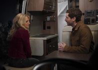 B Positive – Gina Dabrowski (Annaleigh Ashford, l.); Drew Dunbar (Thomas Middleditch, r.)