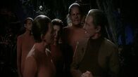 Star Trek - Deep Space Nine – Female Shapeshifter (Salome Jens), Kira Nerys (Nana Visitor), Male Shapeshifter (William Frankfather) und Constable Odo (Rene Auberjonois)
