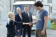 Die Detektive – (v.li.) Nina Hafner (Lilli Lorenz), Katharina Straßer (Susi Lorenz), Lukas Resetarits (Bruno Lorenz), Serkan Kaya (Ronnie Galafinides).