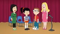 American Dad! – L-R: Hiko, Akiko, Steve, Francine
