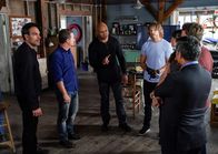 Navy CIS: L.A. – "The Patton Project" -- Pictured: T.J. Ramini (Tobin Shaked), Chris O\'Donnell (Special Agent G. Callen), LL COOL J (Special Agent Sam Hanna), Chris O\'Donnell (Special Agent G. Callen) and Daniela Ruah (Special Agent Kensi Blye). Deputy Director Ochoa (Esai Morales) volunteers the NCIS team to assist with a covert operation tied to a terrorist group advocating for extreme military force. Also, Callen has concerns as to what an assignment of this nature could mean for the future of the team, on NCIS: LOS ANGELES, Sunday, Nov. 18 (9:00-10:00 PM, ET/PT) on the CBS Television Netwo Photo: Monty Brinton/CBS ÃÂ