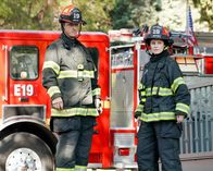 Station 19 – Josh Randall (Captain Sean Beckett), Danielle Savre (Maya Bishop).