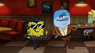 SpongeBob Schwammkopf – Vorne, l-r: SpongeBob, Maitre D