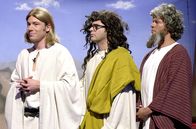 bullyparade – Die drei Heiligen: Michael "Bully" Herbig (l.), Rick Kavanian (M.) und Christian Tramitz (r.).