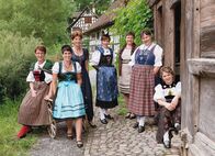 Landfrauenküche – Gruppenbild der Landfrauen: Marianne Gysin, Fabienne Müller, Maria Höhn, Esther Kempf, Therese Nyffenegger, Clara Schurtenberger, Pia Blatter