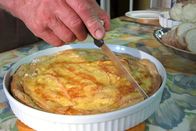 Zu Tisch ... – Der Käsekuchen Tarte aux Maroilles wird bei den Dewalles als Vorspeise oder als Hauptgang serviert.