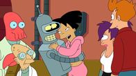 Futurama – v.li.: Zoidberg, Professor Farnsworth, Bender, Amy, Leela, Fry