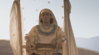 Tatort Antike – Ramses III. ahnt noch nichts von der Verschwörung. Kurz darauf wird ihm von den Attentätern die Kehle durchgeschnitten.